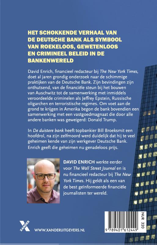 Achterkant van De duistere bank