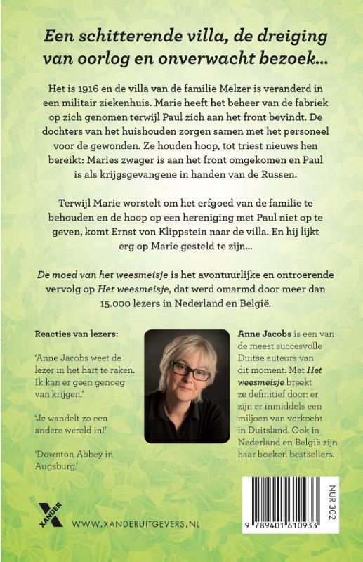 Achterkant van De moed van het weesmeisje