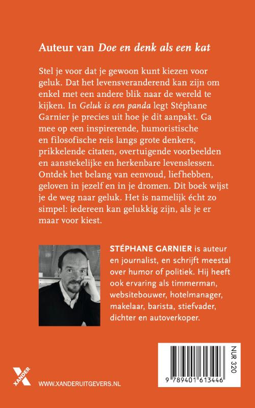 Achterkant van Geluk is een panda