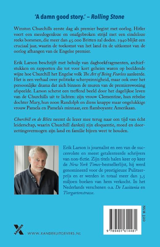 Achterkant van Churchill en de Blitz