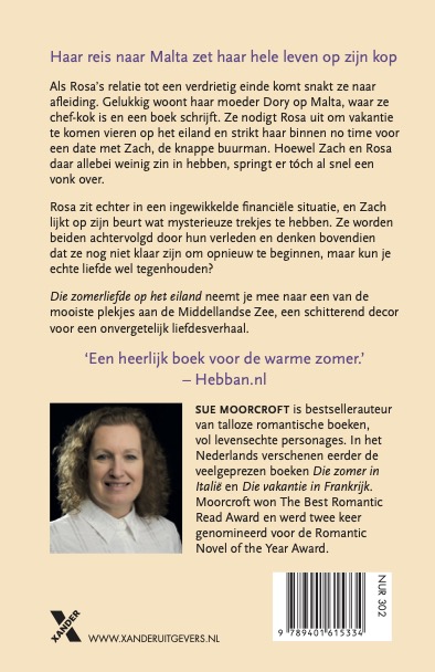 Achterkant van Die zomerliefde op het eiland
