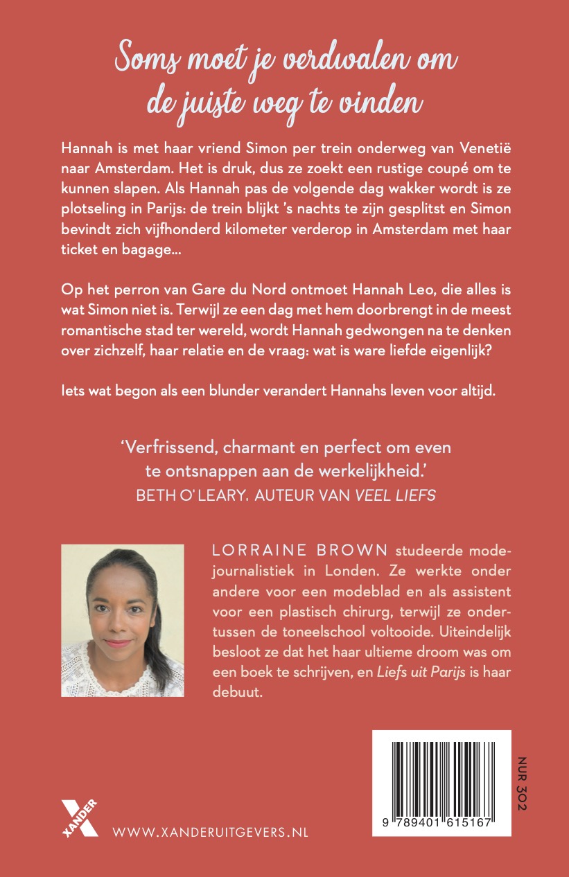 Achterkant van Liefs uit Parijs