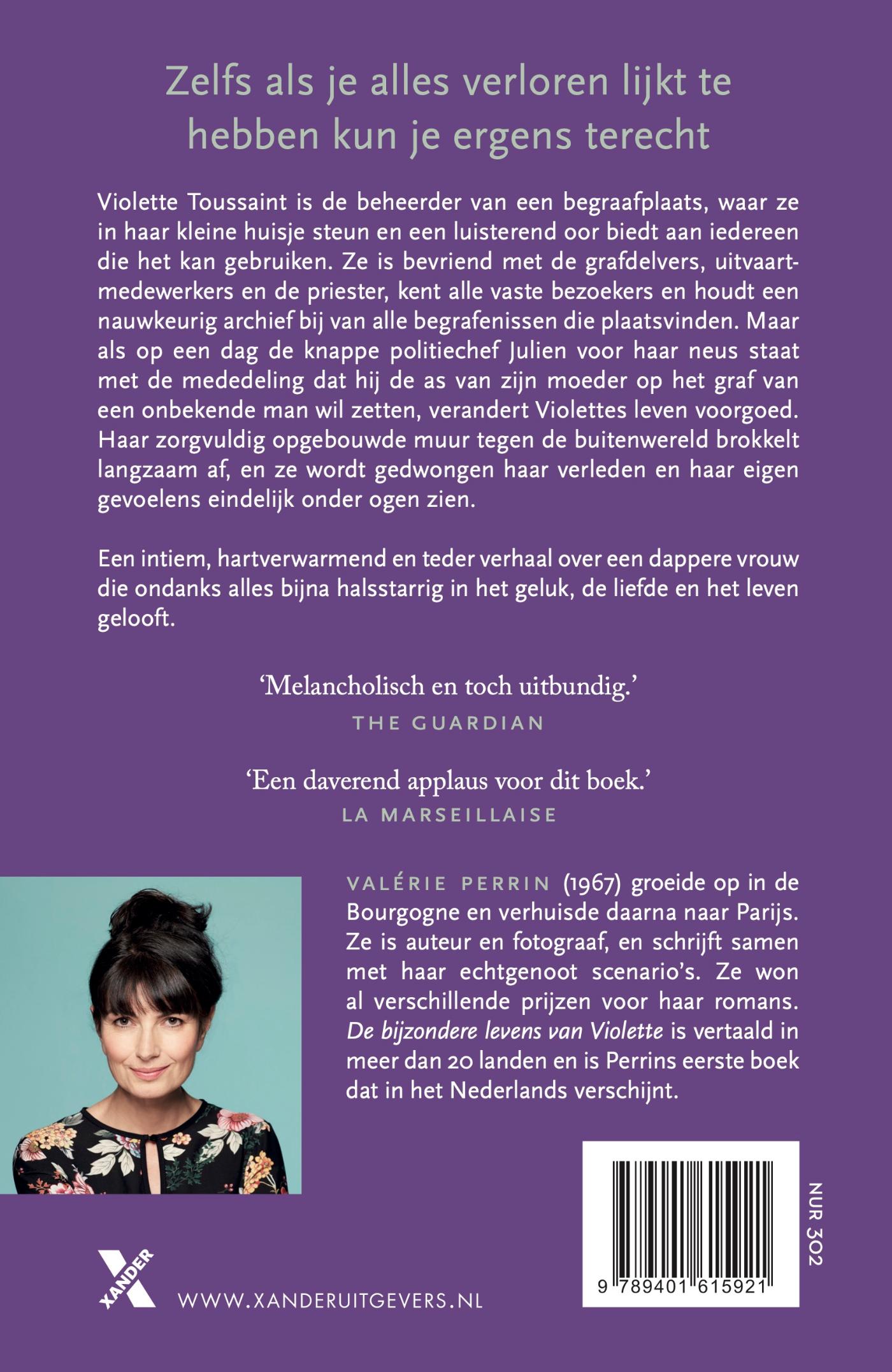 Achterkant van De bijzondere levens van Violette