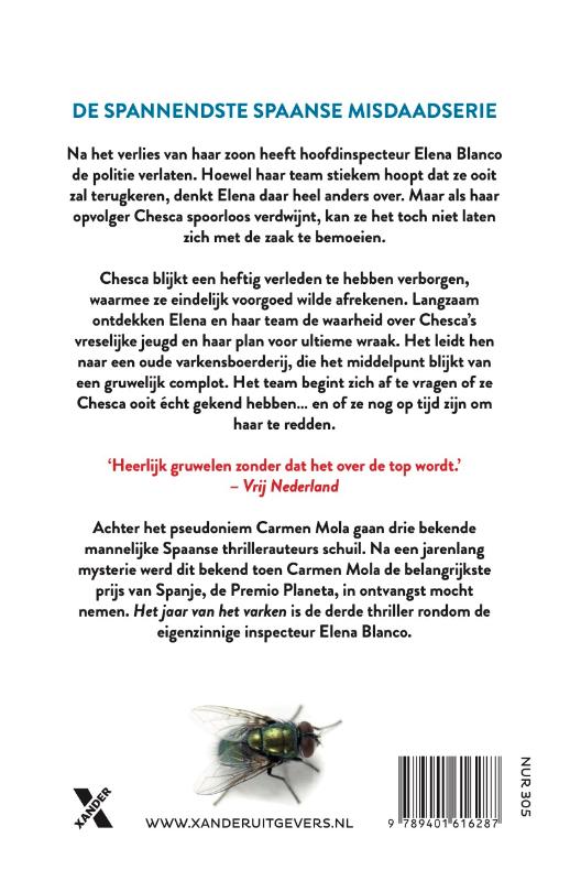 Achterkant van Het jaar van het varken