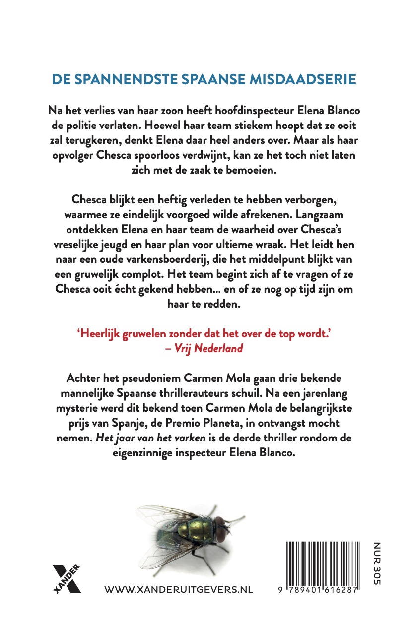 Achterkant van Het jaar van het varken