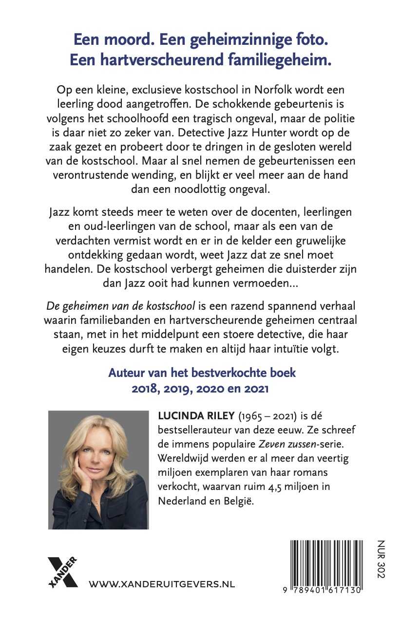 Achterkant van De geheimen van de kostschool