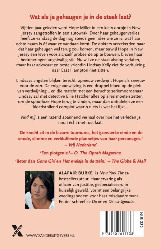 Achterkant van Vind mij