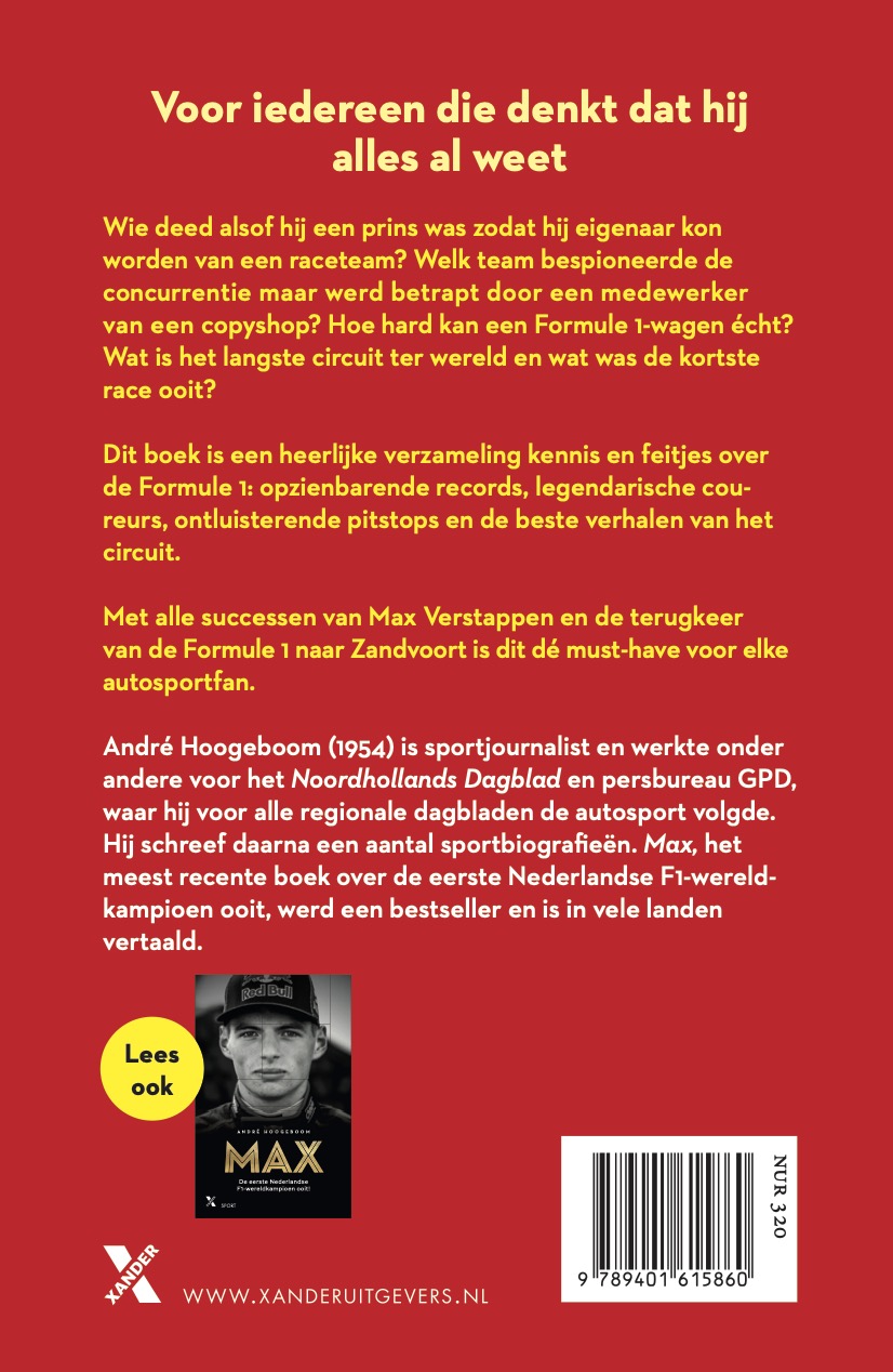 Achterkant van Formule 1