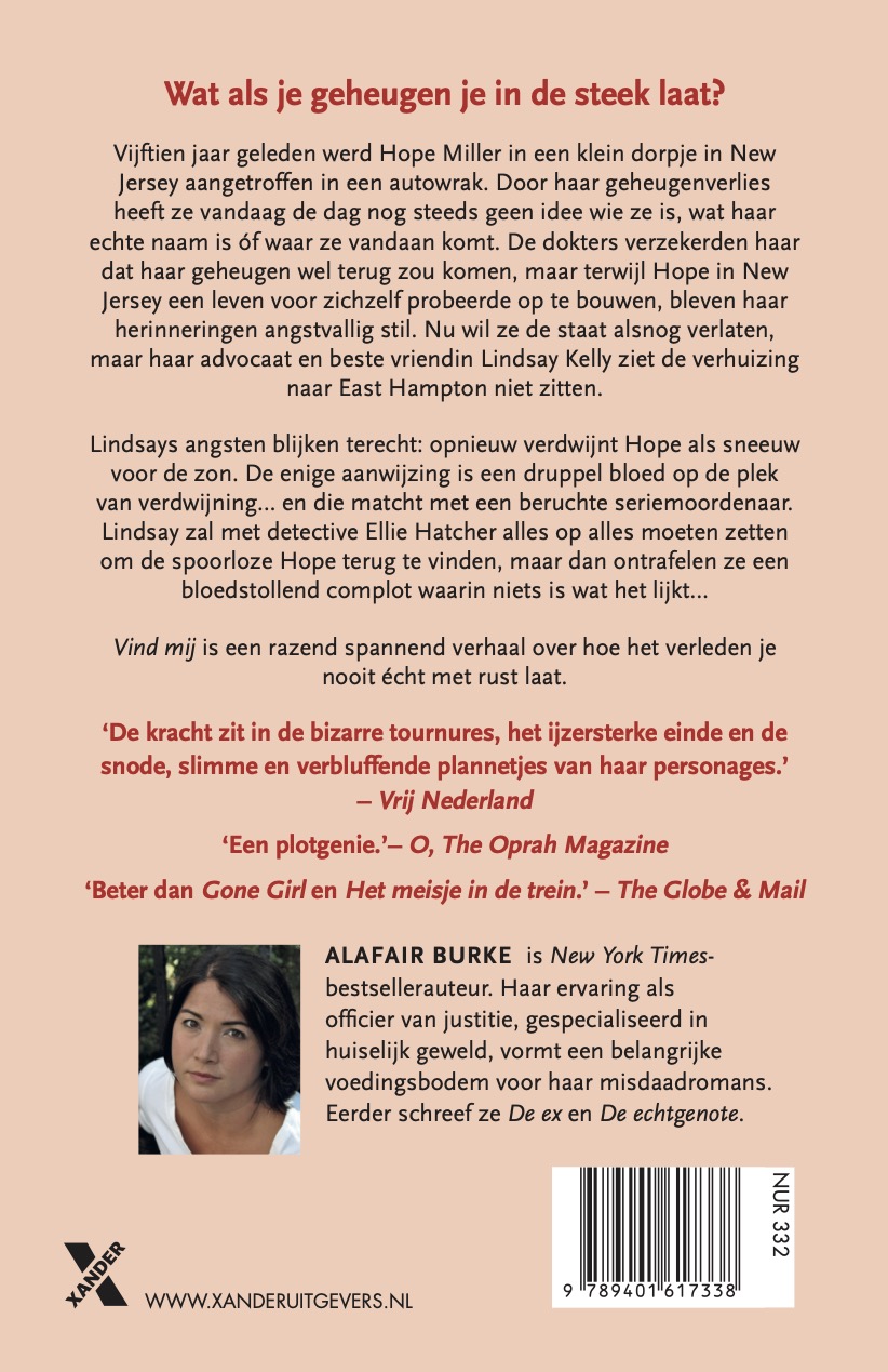 Achterkant van Vind mij