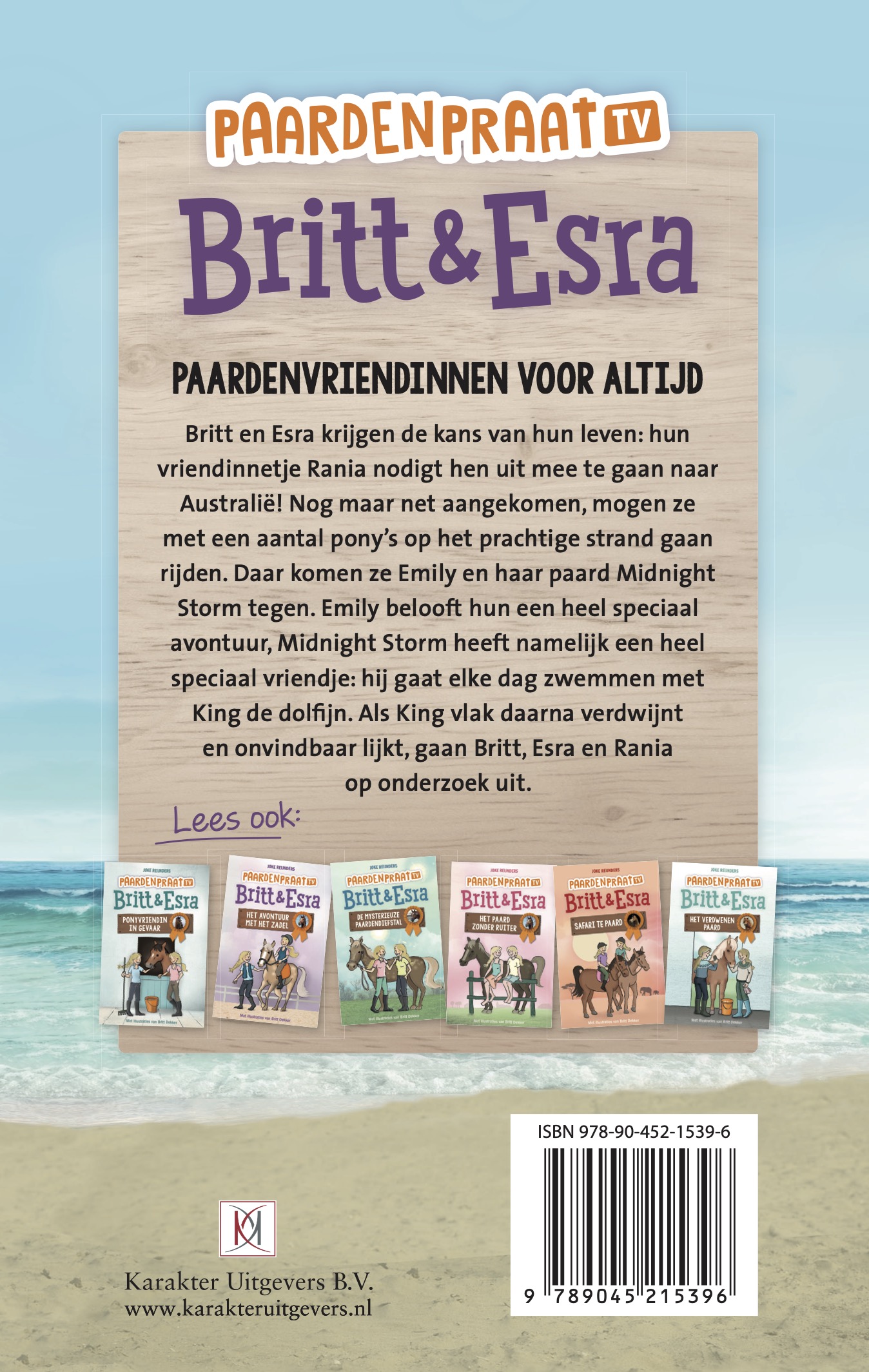 Achterkant van Paardenvriendinnen voor altijd