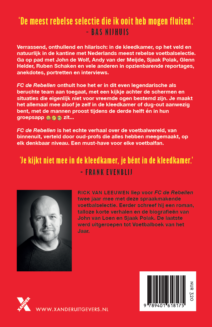 Achterkant van FC de Rebellen