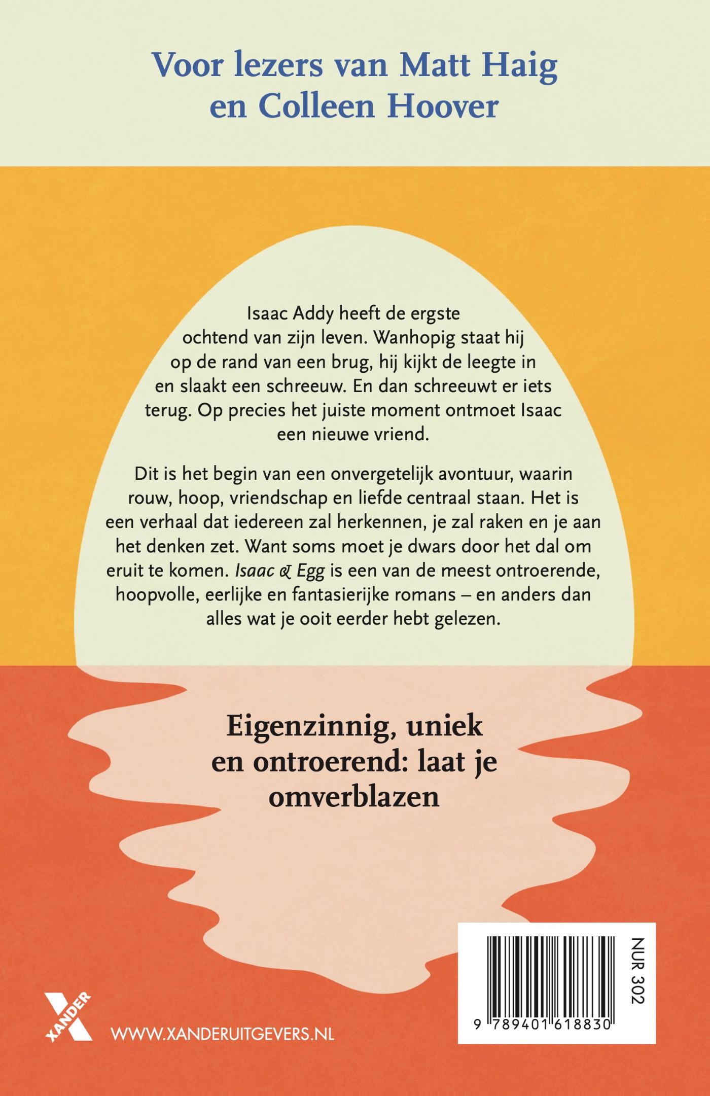 Achterkant van Isaac & Egg