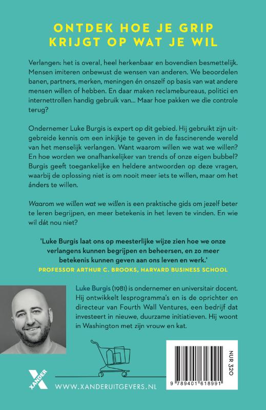 Achterkant van Waarom we willen wat we willen