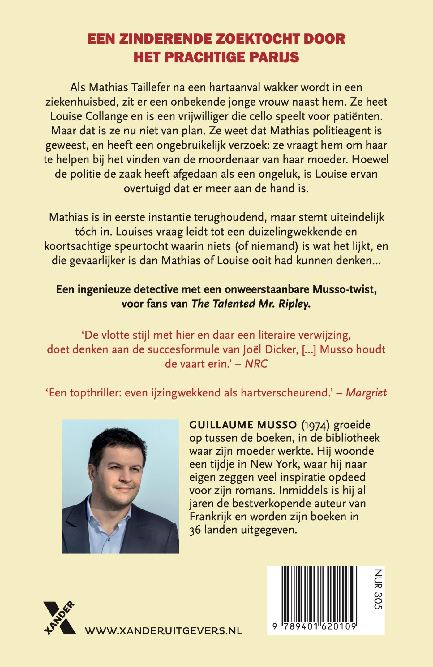 Achterkant van De schaduw van Parijs