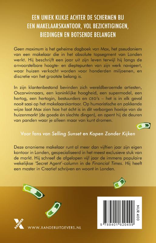 Achterkant van Geen maximum