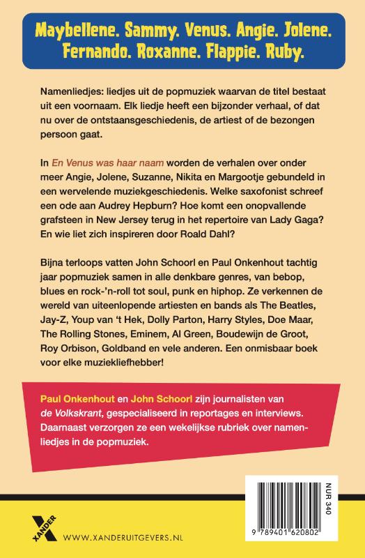 Achterkant van En Venus was haar naam