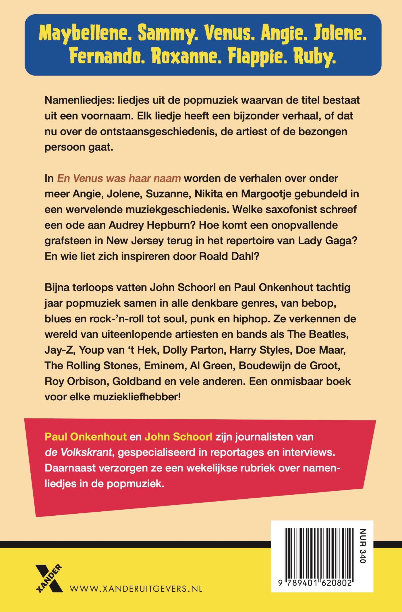 Achterkant van En Venus was haar naam