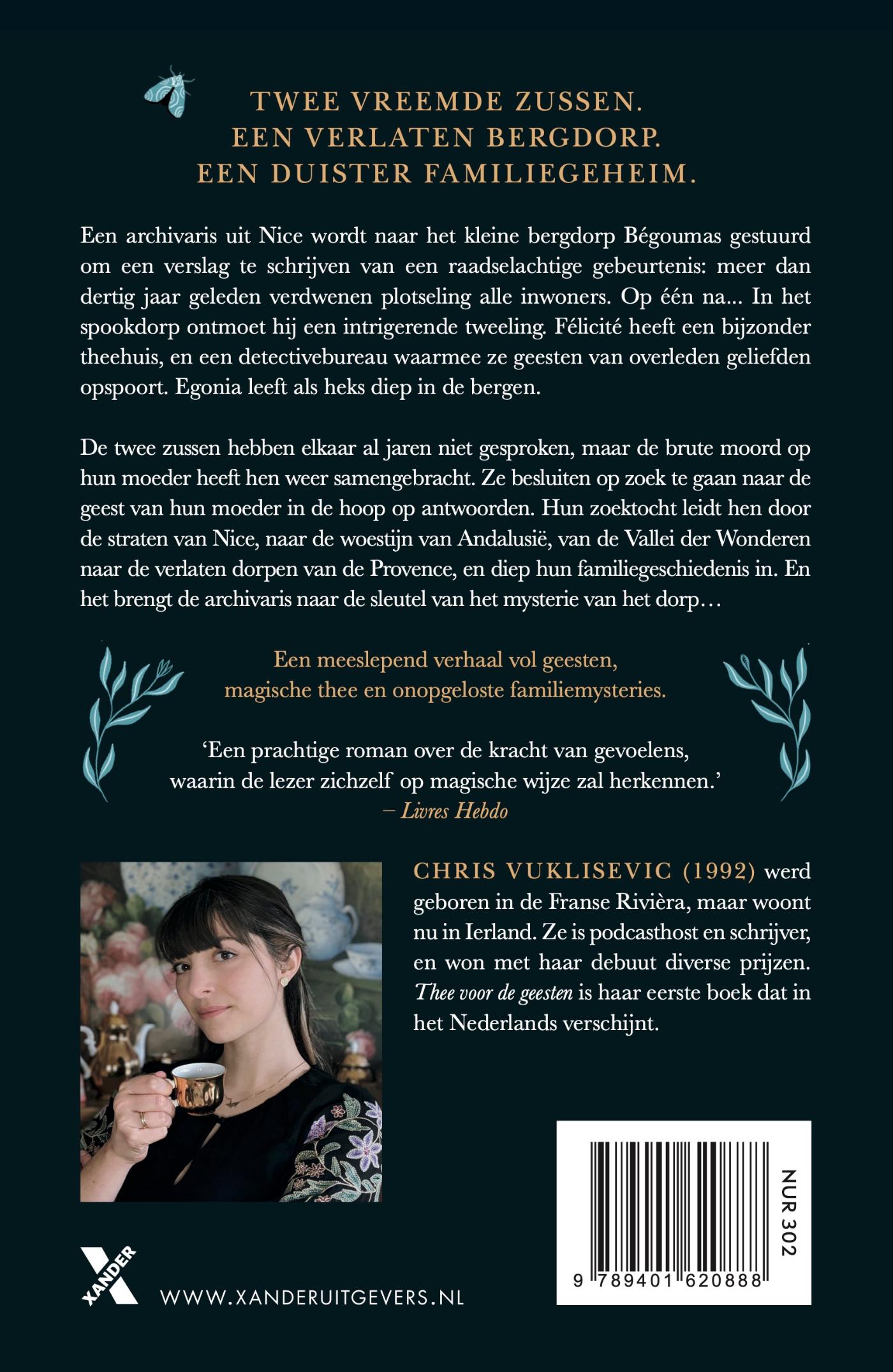 Achterkant van Thee voor de geesten