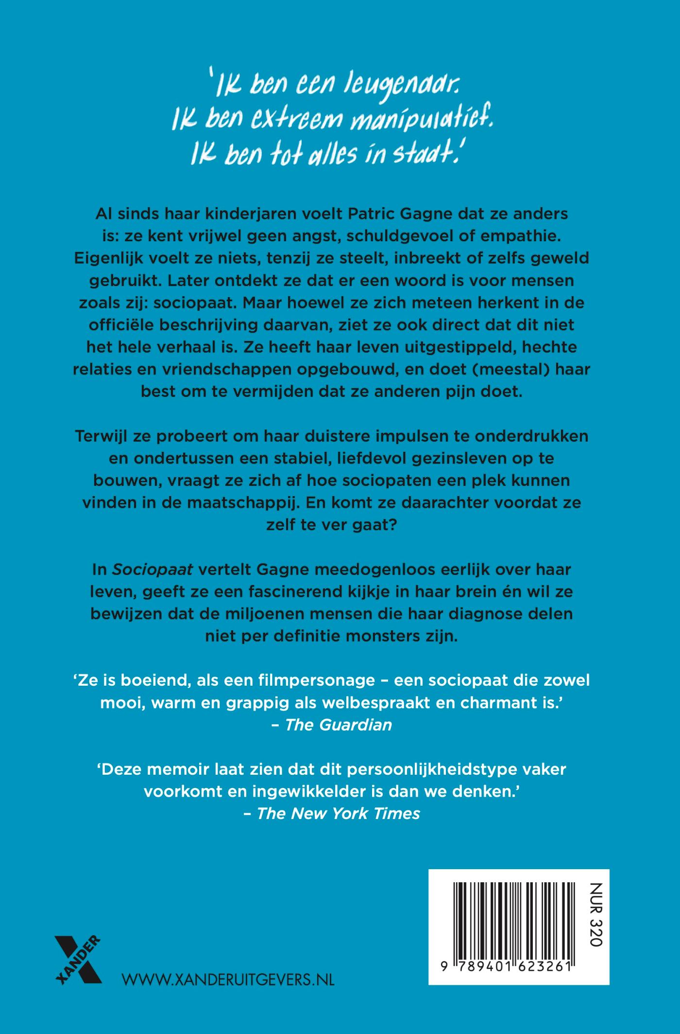 Achterkant van Sociopaat