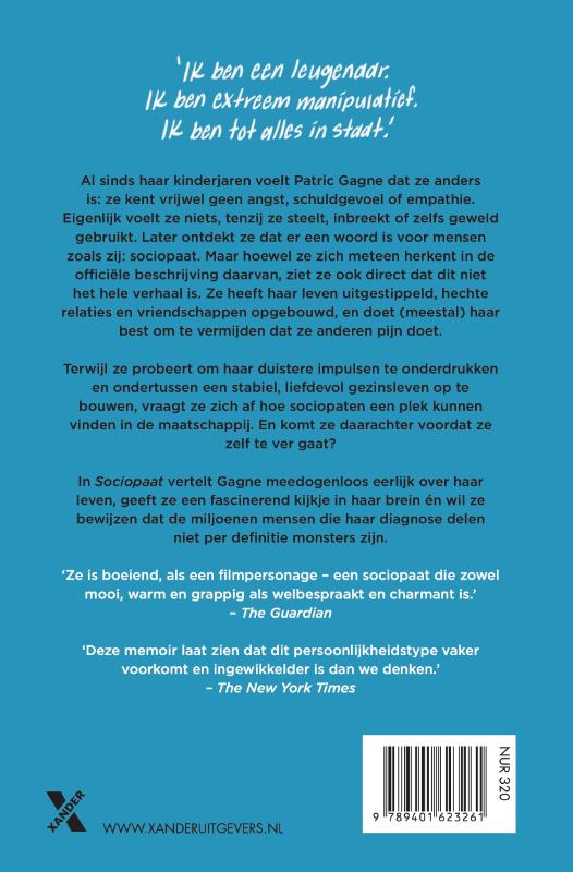 Achterkant van Sociopaat