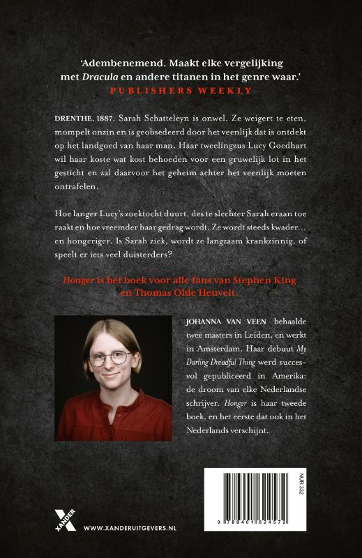 Achterkant van Honger