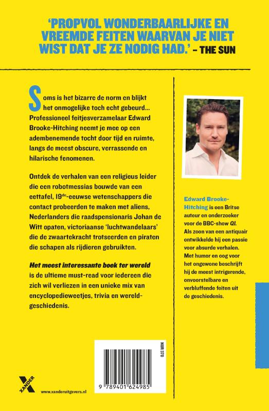 Achterkant van Het meest interessante boek ter wereld