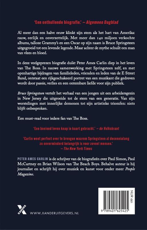 Achterkant van Bruce Springsteen