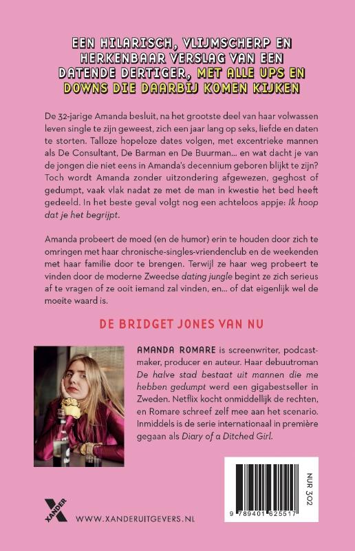 Achterkant van De halve stad bestaat uit mannen die me hebben gedumpt