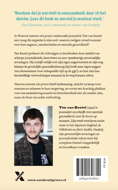 Achterkant van Waarom mannen niet praten