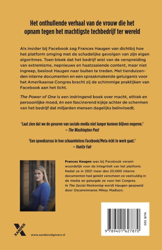 Achterkant van The Power of One