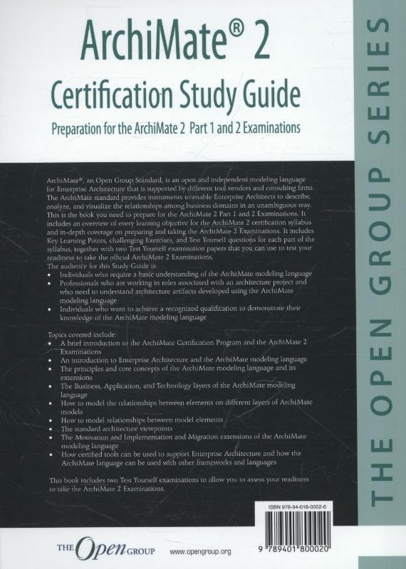 Achterkant van Study guide