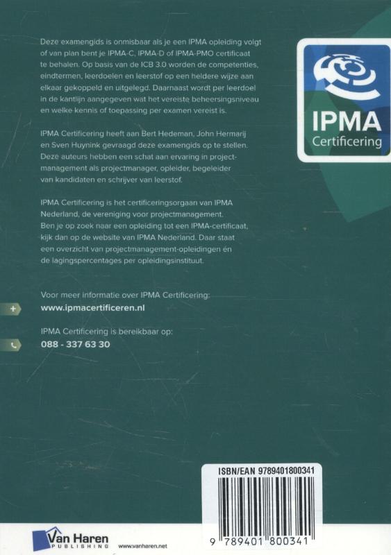 Achterkant van Examengids ICB3