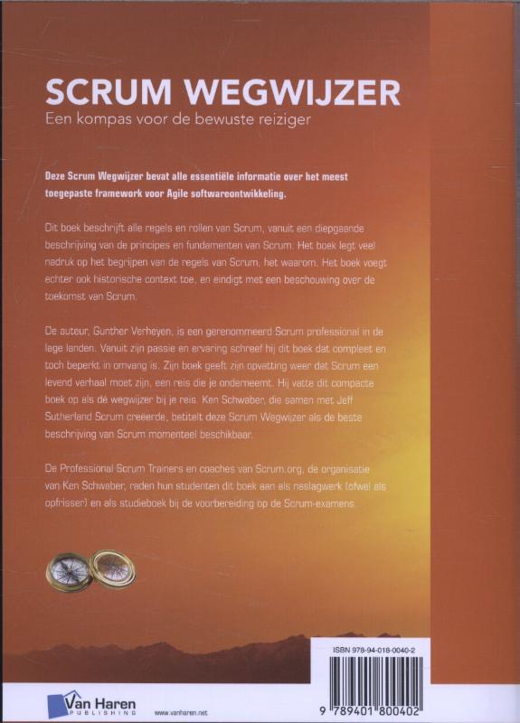 Achterkant van Scrum wegwijzer