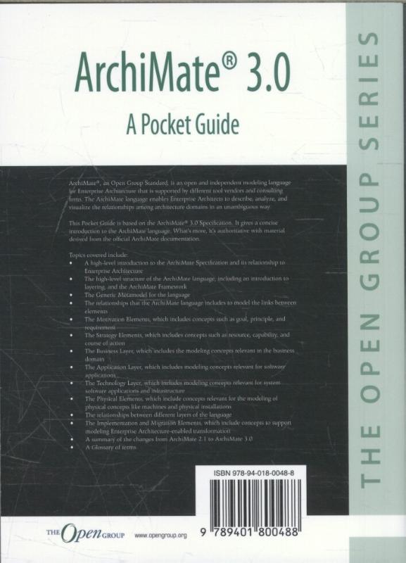 Achterkant van ArchiMate® 3.0