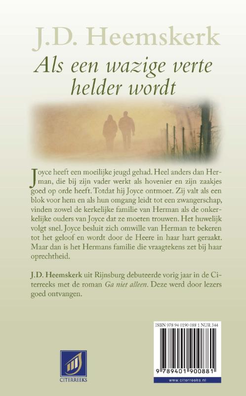 Achterkant van Als een wazige verte helder wordt