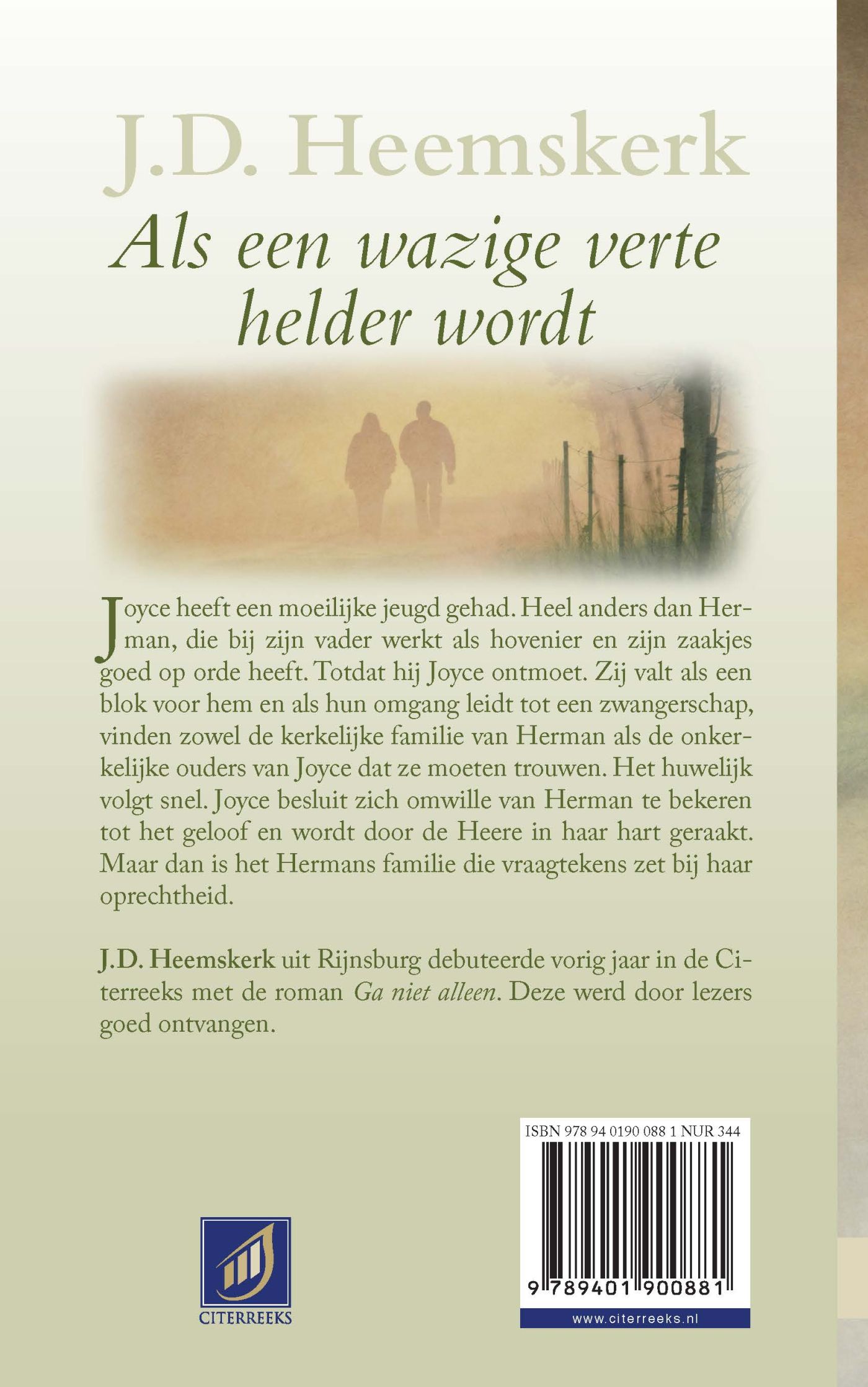 Achterkant van Als een wazige verte helder wordt