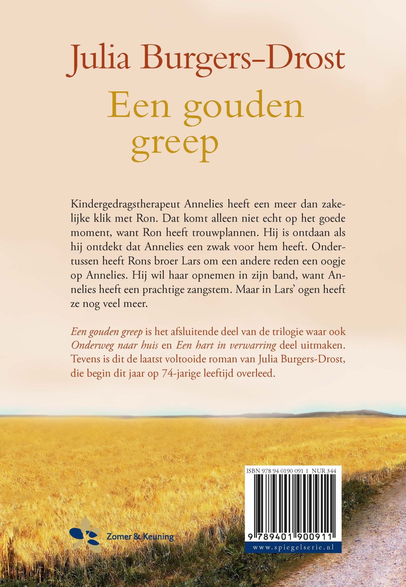 Achterkant van Een gouden greep