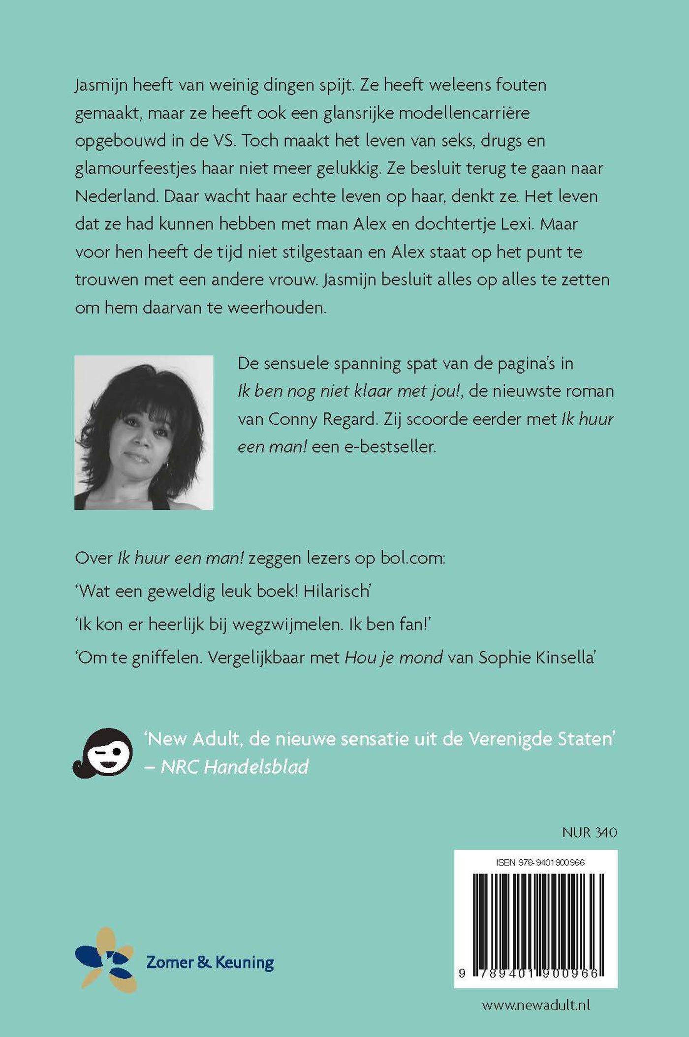 Achterkant van Ik ben nog niet klaar met jou