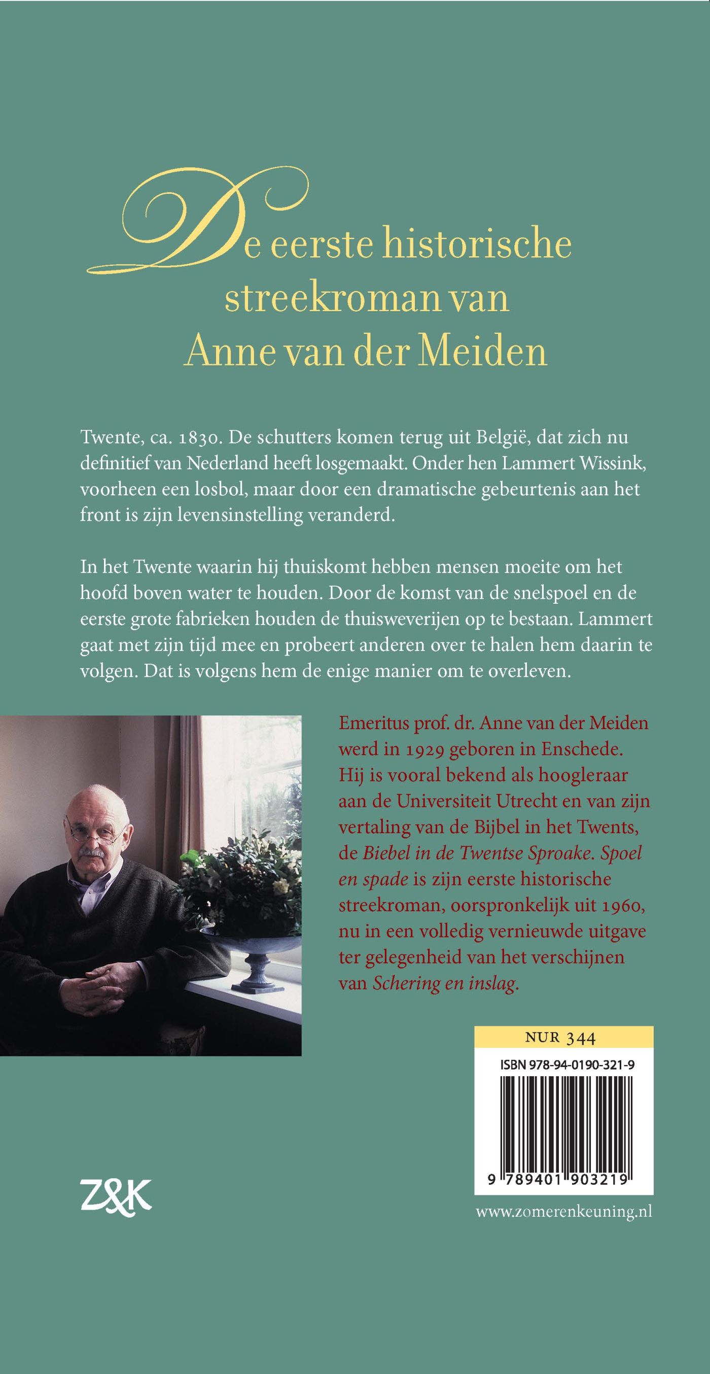 Achterkant van Spoel en spade