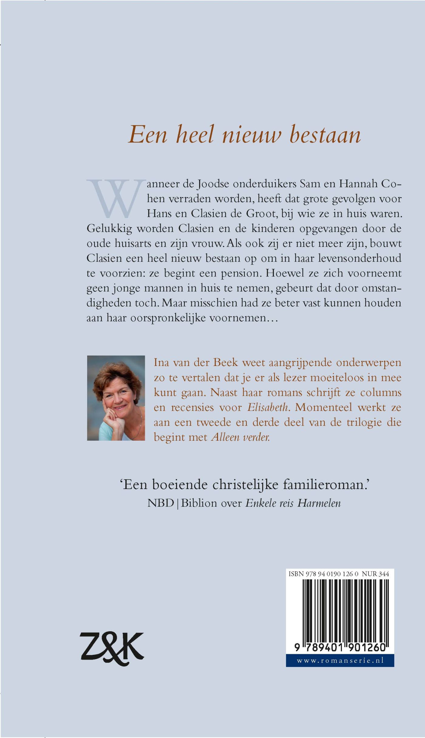 Achterkant van Alleen verder