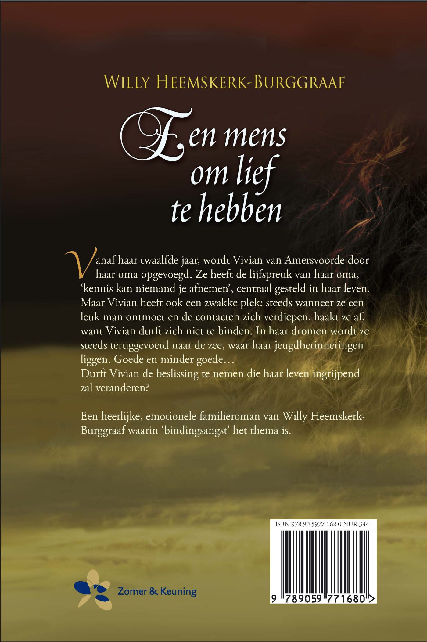 Achterkant van Een mens om lief te hebben