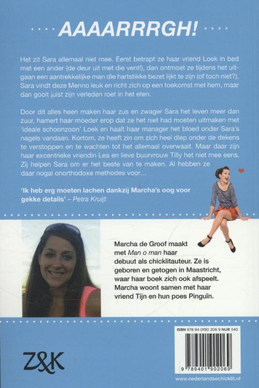 Achterkant van Man o man
