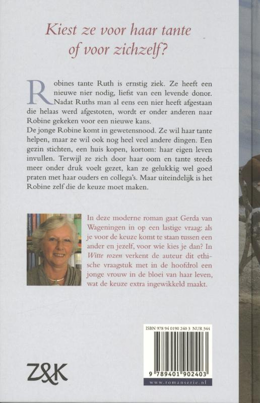 Achterkant van Witte rozen