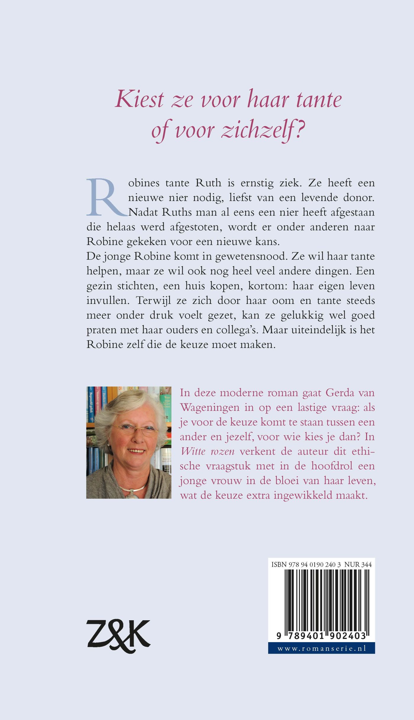 Achterkant van Witte rozen