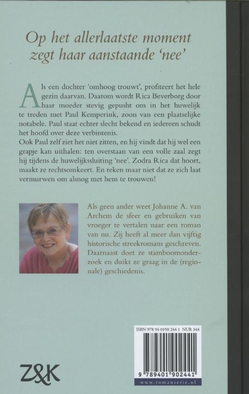 Achterkant van Over de streep
