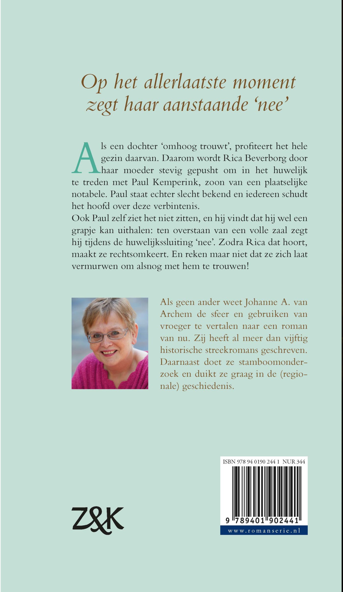 Achterkant van Over de streep