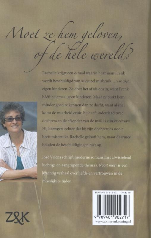 Achterkant van Nooit meer