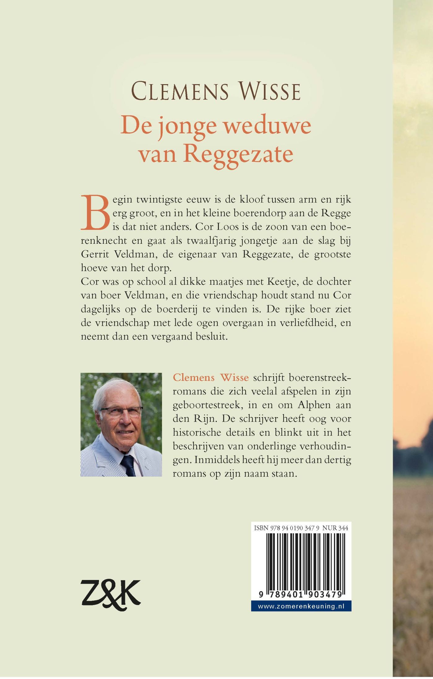 Achterkant van De jonge weduwe van Reggezate