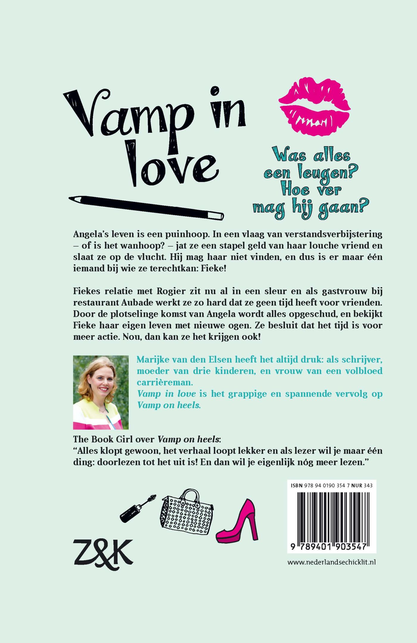 Achterkant van Vamp in love