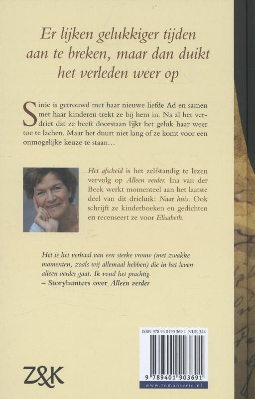 Achterkant van Het afscheid